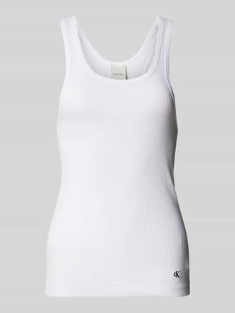 Calvin Klein Underwear Tanktop mit Logo-Stitching im 3er-Pack in Weiss, Gr&ouml;&szlig;e M