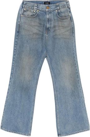 Willy Chavarria Faded Wide-leg Jeans