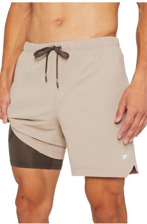 Fabletics Mens The 7 One Short in Brutalist Khaki/taupe Slate at Nordstrom, Size Xx-Large
