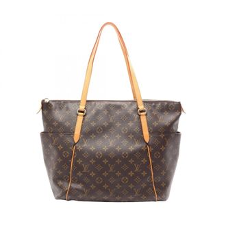 Louis Vuitton Brown Pvc Coated Canvas Leather Handbag Tote Bag (Pre-Owned)