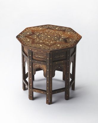 Butler Specialty Company Rashmi Wood & Bone Inlay Accent Table