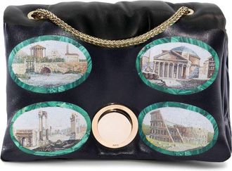 Giambattista Valli Four Mosaiques Airbag mini bag - women - Leather - One Size - Black