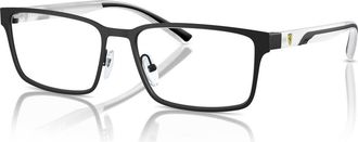 Ferrari 56mm Rectangle optical glasses in Black at Nordstrom