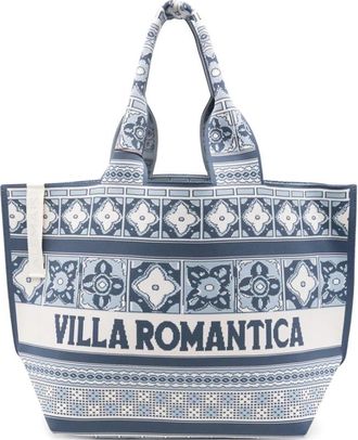 Alemais Villa Romantica Tote - Dames - Shoppers - Blauw - ONE Size - Polyester - Tassen
