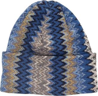 Missoni Zigzag Wol Blend Muts - Dames - Hoeden - Veelkleurig - ONE Size - Wol - Accessoires