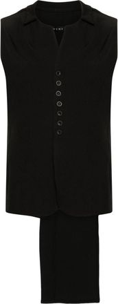 Alchemy asymmetric tailored waistcoat - men - Cotton/Polyester - L - Black