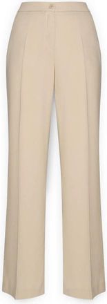 Elena Miro Cady Broek - Dames - Wijde Broeken - Beige - 5XL - Polyester - Broeken