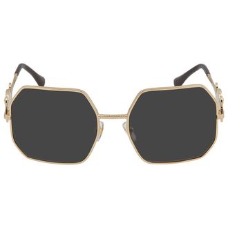 Versace Dark Gray Irregular Ladies Sunglasses VE2248 100287 58