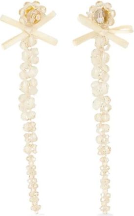 Simone Rocha Orecchini Petite Bow Drip - Oro