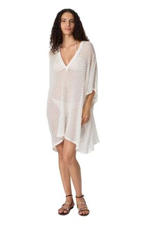 Missoni Short Caftan Cover-up In Lam&eacute; Viscose With Raschel Workmanship in White at Nordstrom, Size Medium