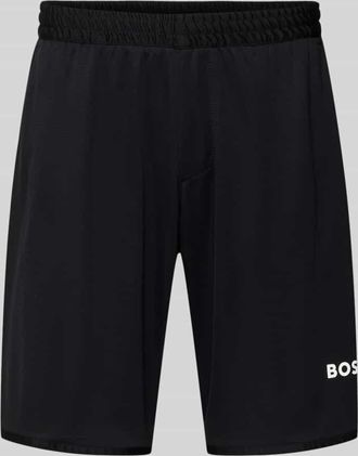 HUGO BOSS Regular Fit Shorts mit Label-Schriftzug Modell TOC SPIN 9 INCH in Black, Gr&ouml;&szlig;e XXXL