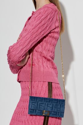 Fendi Baguette Bag, Womens, Navy Blue