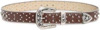 Vince Camuto Western Studded Bling Belt in Brown at Nordstrom Rack, Size X-Large