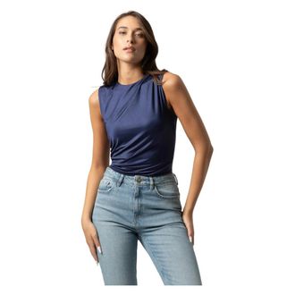 Kocca Tops, Dames, Blauw, XL, Leer, T-shirt Wittyx
