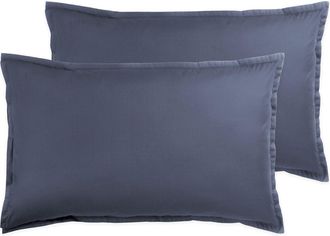Biancoperla AURORA Set of 2 pillowcases 50x80 cm, Blue