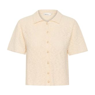 Karen by Simonsen Dames, Truien, Beige, Maat: XL Katoen