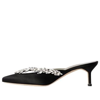 Balenciaga (WMNS) Balenciaga Manolo Blahnik Mule Black A0024LW1WM81089