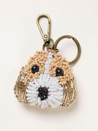 Fat Face FatFace Brown Cockapoo Dog Bag Charm Keyring