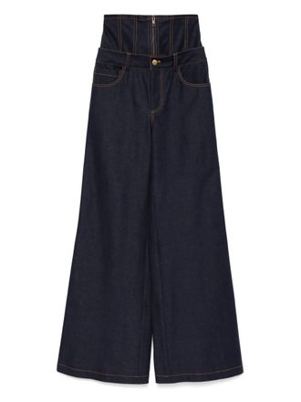 Monse corset jeans - women - Cotton/Spandex/Elastane - 2 - Blue