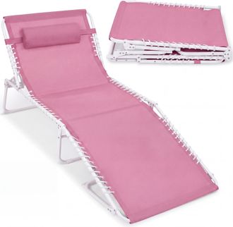 Best Choice Products Extra Wide Patio Chaise Lounge Chair, Portable Folding Recliner w/ 8 Positions