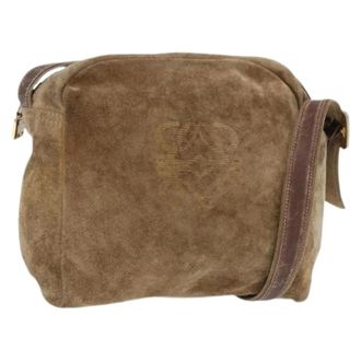 Loewe Pre-owned Shoulder Bag - Dames - Vintage Schoudertas - Bruin - ONE Size - Su&egrave;de - Vintage