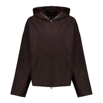 Max Mara Hoodies - Dames - Sweatshirts & Hoodies - Bruin - Maat: 3XS Wol