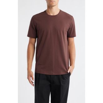 Open Edit Crewneck Stretch Cotton T-Shirt in Brown Puce at Nordstrom, Size X-Small