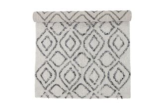 Bloomingville Alfombra de algod&oacute;n blanco 90x150cm