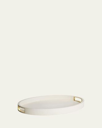Aerin Modern Faux Shagreen Cocktail Tray