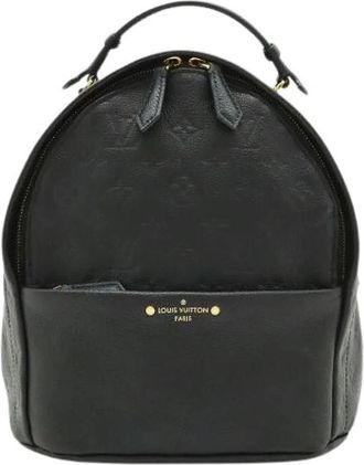 Louis Vuitton Pre-owned Sorbonne Monogram Empreinte Rugzak - Dames - Vintage Rugzakken - Zwart - ONE Size - Leer - Vintage