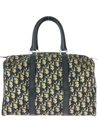 Dior Beige Canvas Trotter Handbag (Authentic Pre-Loved)