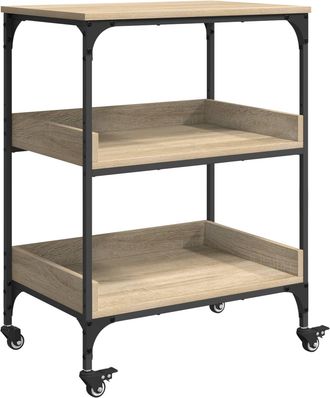 vidaXL Carro De Cocina Roble Sonoma 60 X 41 X 80,5 Cm Vidaxl