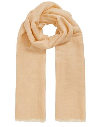 Reiss Viola Plain Linen-Blend Scarf