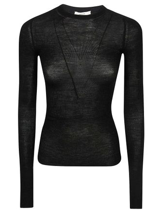 Haikure Ribbed Slim-Fit Top in Extra-Fine Merino Wool