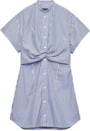 Rag & Bone Gretchen gestreepte jurk met gedraaide voorkant - Blauw