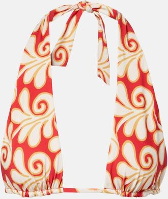 Cala de la Cruz Priscilla printed bikini top