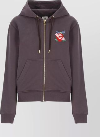Casablanca hooded sweatshirt with drawstring and pockets