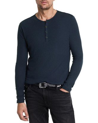 John Varvatos Carver Regular Fit Wool-Blend Henley