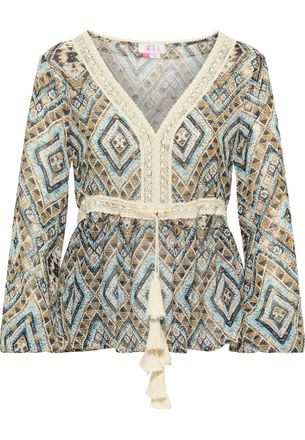 Izia Tuniek lange mouwen Dames Blauw Goud