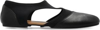 Maison Margiela Tabi Calfskin Ballerinas - Dames - Ballerinas - Zwart - 38 1/2 EU - Leer - Schoenen