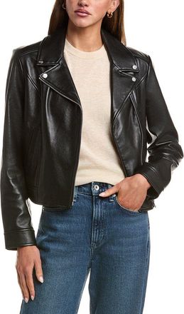 LaMarque Recycled Leather-Blend Moto Jacket