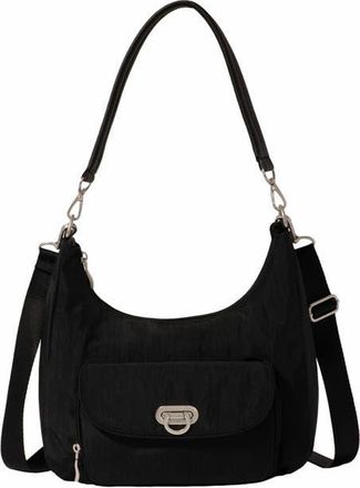 Baggallini Coastal Flip Lock Half Moon Bag in Black at Nordstrom