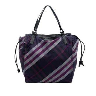 Burberry unisex, Pre-owned, Paars, Maat: ONE Size Leer