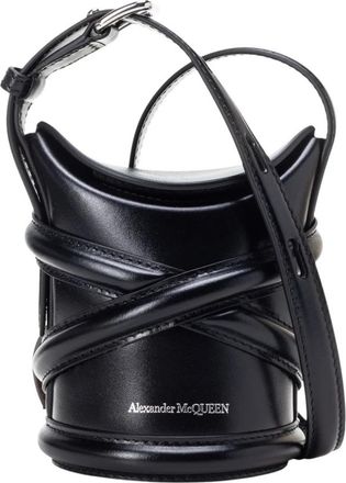 Alexander McQueen The Curve Mini Schoudertas - Dames - Schoudertassen - Zwart - ONE Size - Tassen