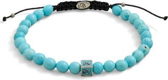 Degs & Sal Mens Venetian Lion Slider Bracelet in Turquoise/Turquoise at Nordstrom