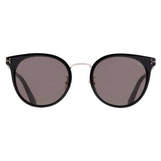 Tom Ford Smoke Round Unisex Sunglasses FT1244-K 01A 54