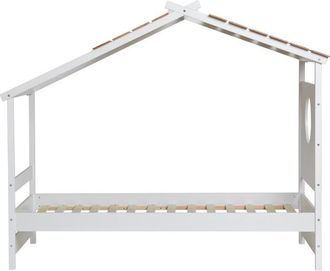 Muemue Cama Caba&ntilde;a Madera Blanco 90x190cm