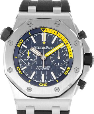 Audemars Piguet Pre-owned Audemars Piguet Royal Oak Offshore Diver Chronograph Blue Dial Mens Watch 26703ST.OO.A027CA.01