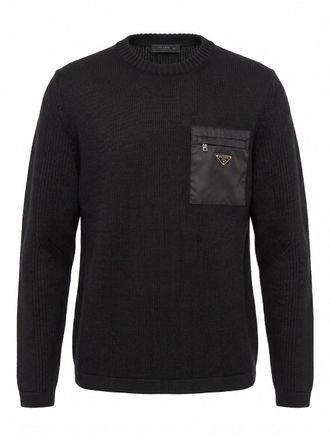 Prada Sweater With Re-Nylon Detail