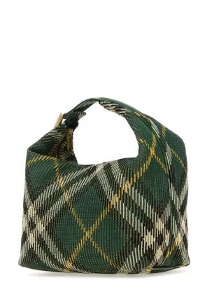 Burberry Womens Embroidered Nylon Medium Peg Handbag Ivy Borse A Mano